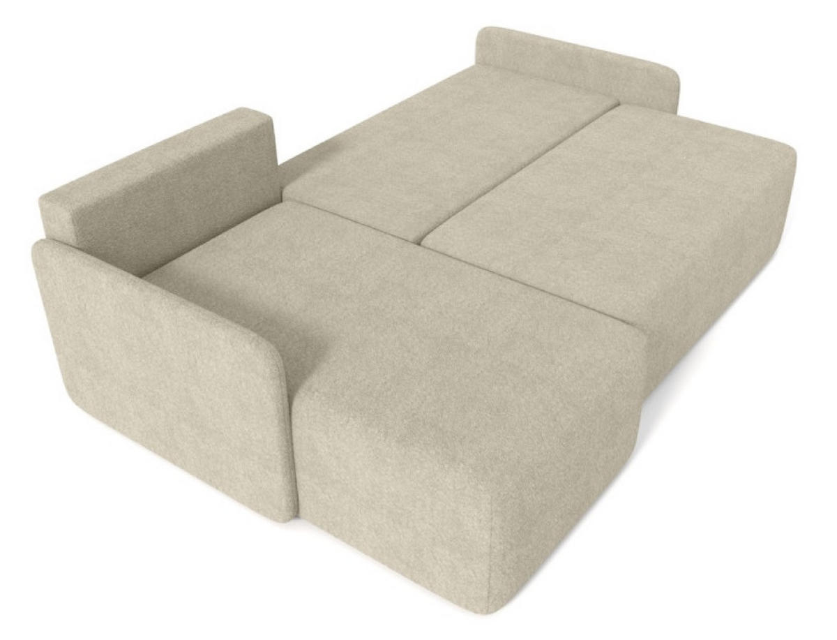 ECKSOFA Beige BLUMEN Boucle Universal - Beige, Textil (212/142cm) - Sepro Meble
