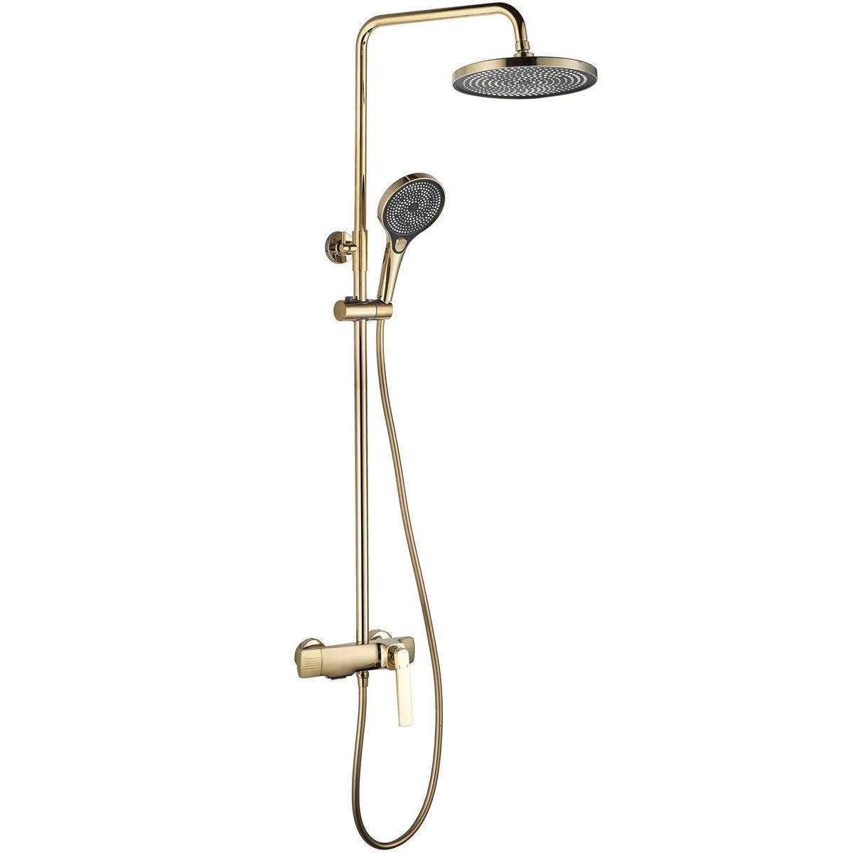 DUSCHGARNITUR Rea Rebel Gold - Goldfarben, Metall (25/135.5/50cm) - REA