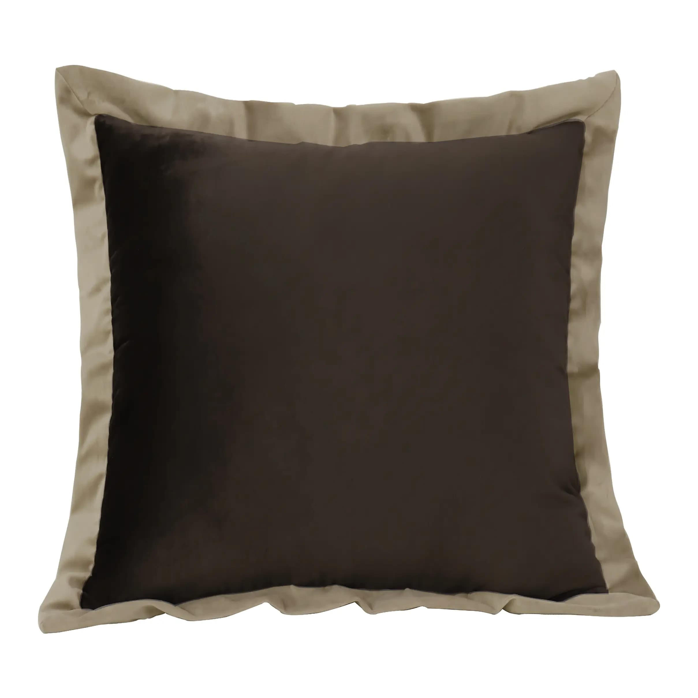 KISSENBEZUG Dekorativer Doppelseitiger 80*80cm - Braun, Textil (80/80cm) - Vercart