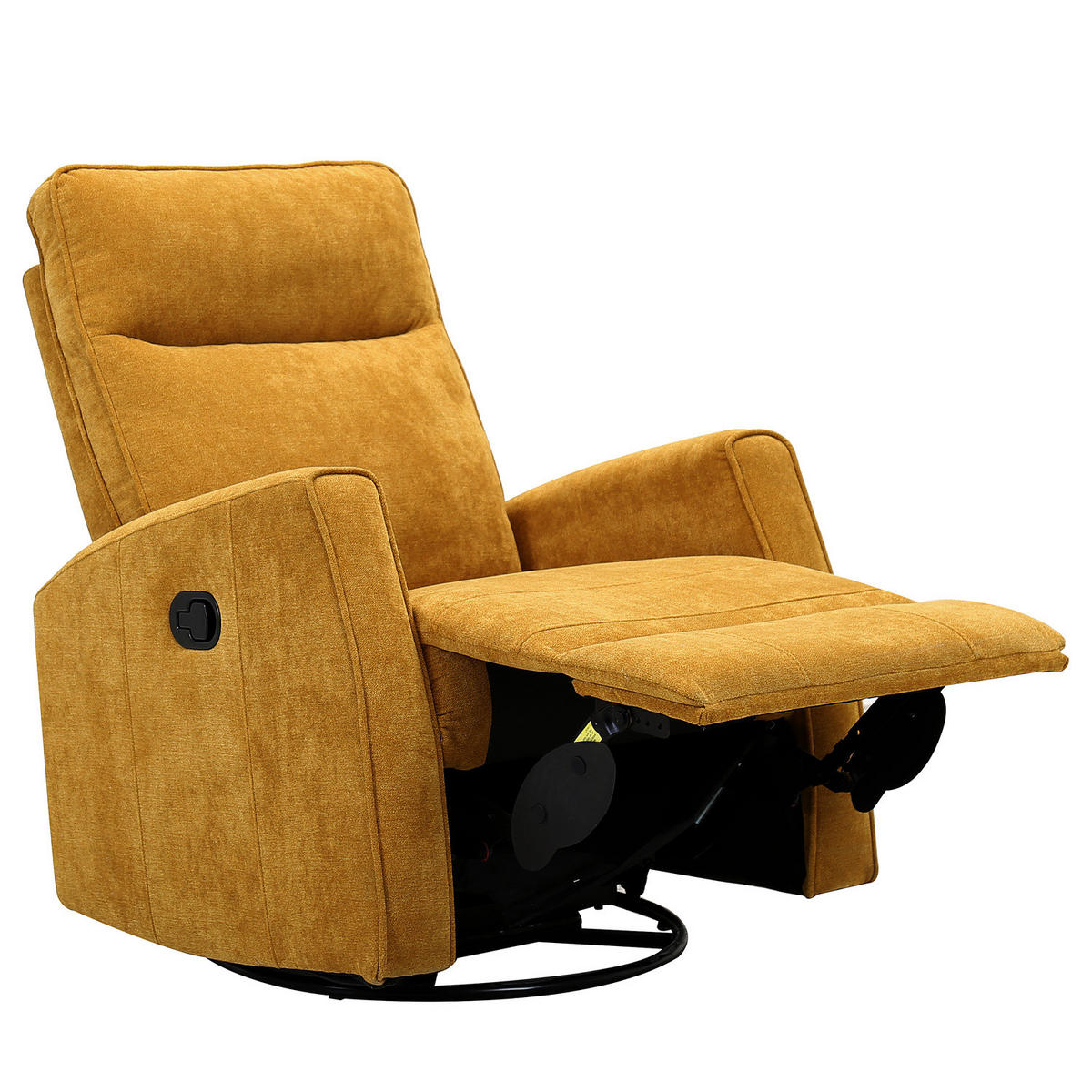 FERNSEHSESSEL - Gelb/Schwarz, Kunststoff/Textil (76/103/96cm) - home24