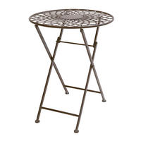 GARTENTISCH Mandala Garden - Braun, Metall (58/58/70cm) - Butlers