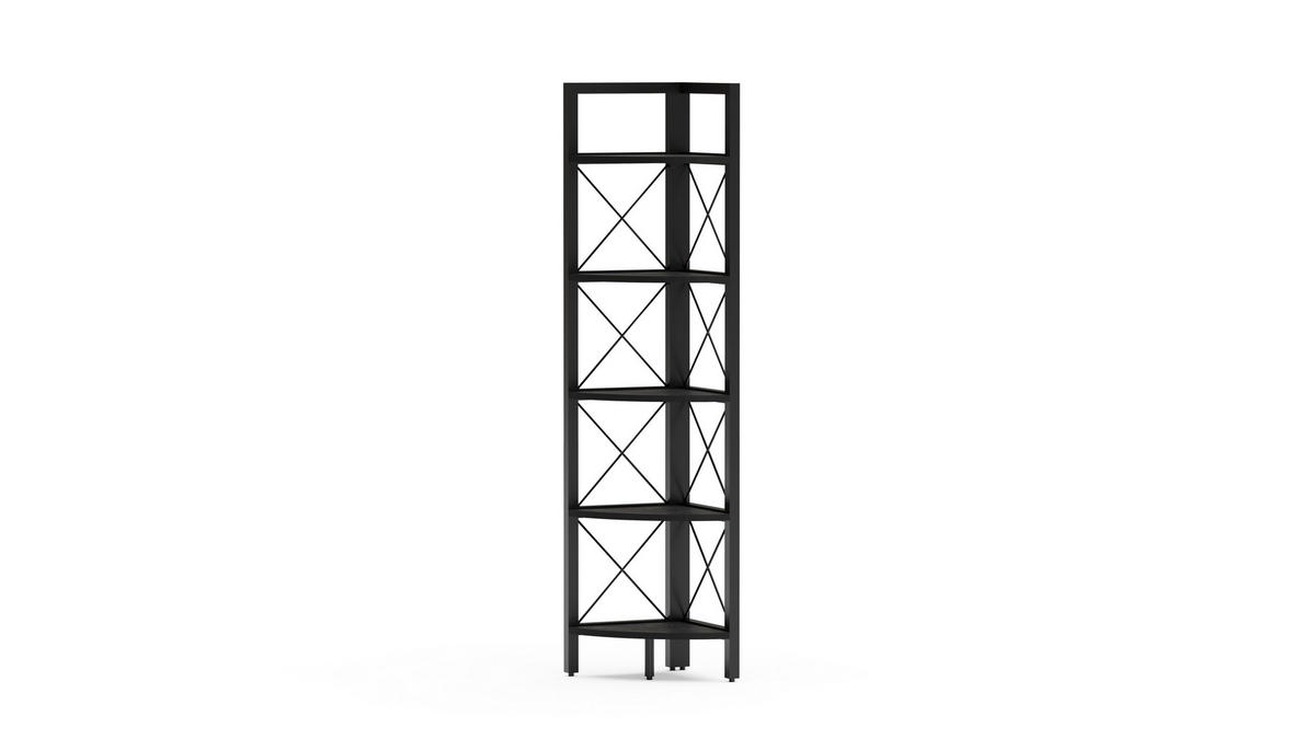 ECKREGAL Remo Schwarz - Creme/Schwarz, Holzwerkstoff (30.5/160/33cm) - Decorotika