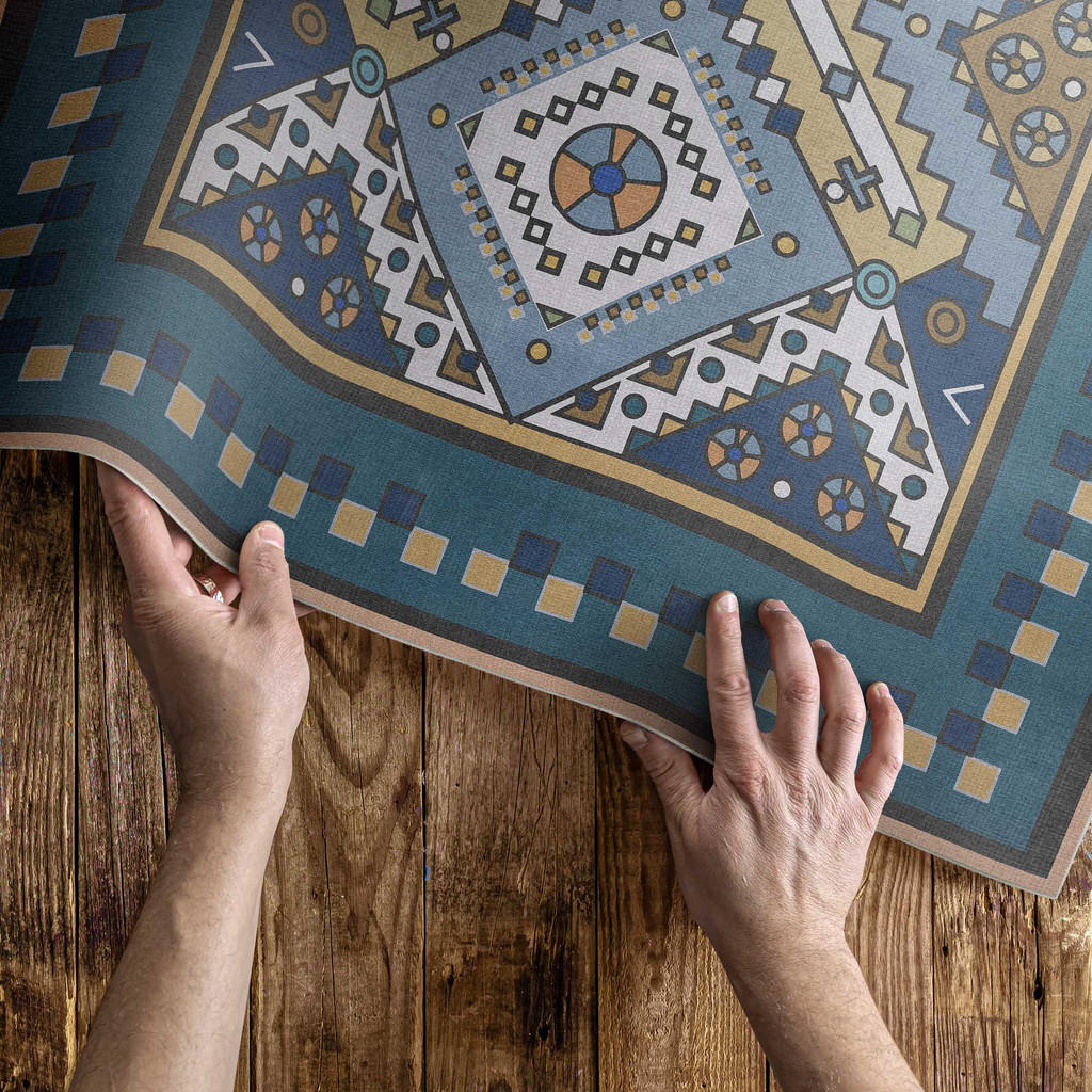 Thumbnail - Wallfluent Teppich, Dunkelblau, Kunststoff, 80x120 cm, Teppiche & Böden, Teppiche, Moderne Teppiche