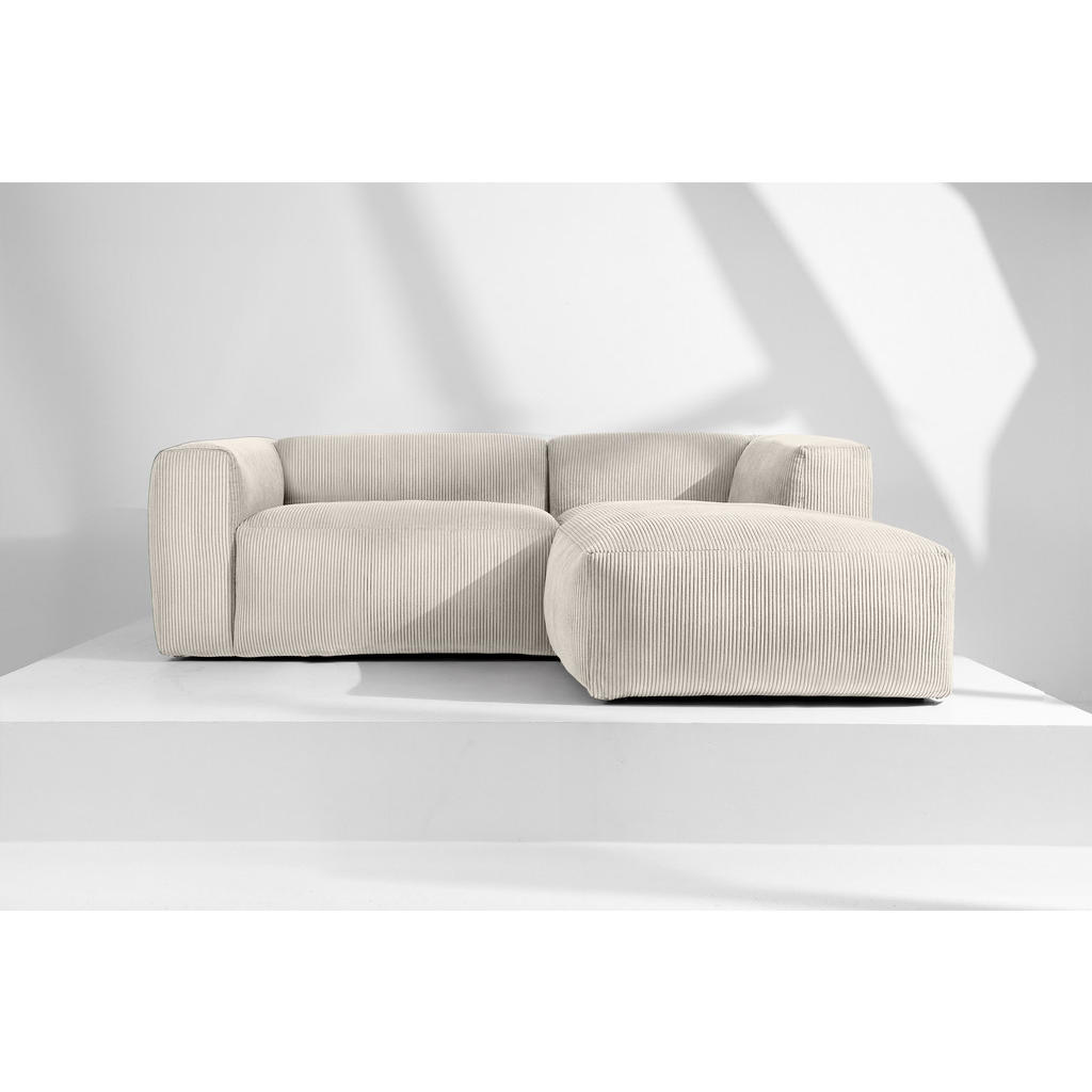 Thumbnail - Konsimo® Eckmodulsofa-Rechts, Creme, Textil, L-Form,Freiform, 237x180 cm, Wohnzimmer, Sofas & Couches, Wohnlandschaften,...