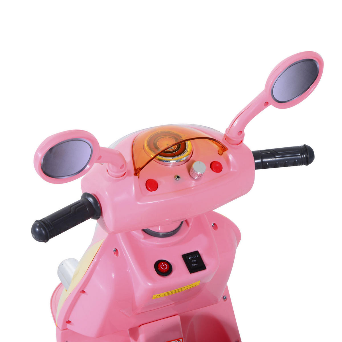 ELEKTRO KINDERMOTORRAD, Kindermotorrad/Rosa+Weiß, PP+ Metall - Rosa, Kunststoff (108/51/75cm) - HOMCOM