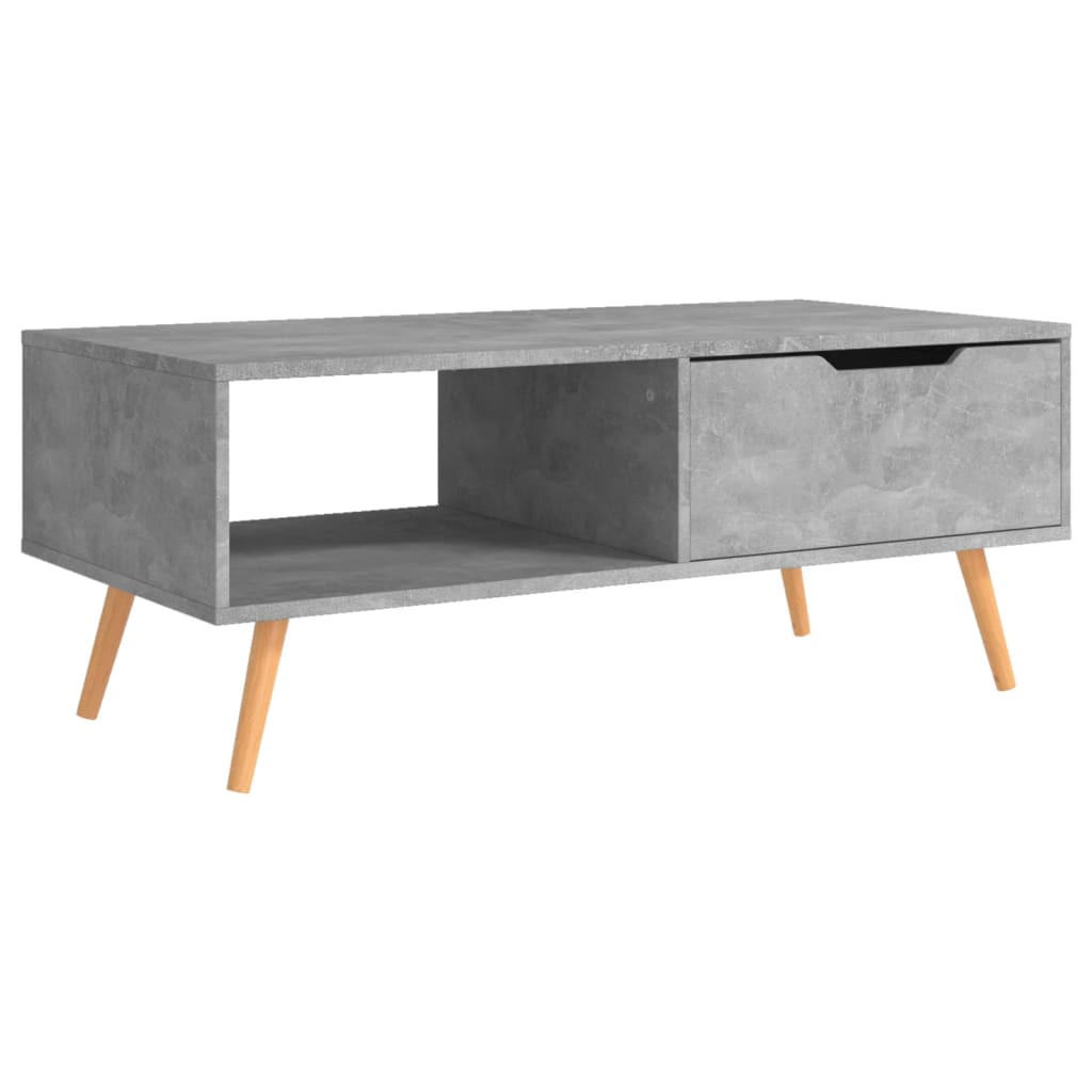 COUCHTISCH Betongrau 100x49,5x43 cm Holzwerkstoff - Grau, Holzwerkstoff (49.5/100/43cm) - furnicato