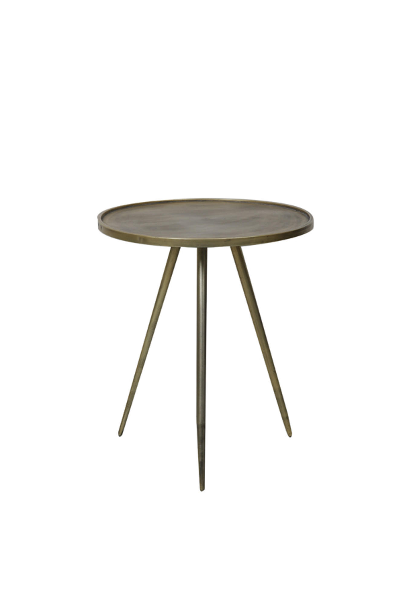 BEISTELLTISCH Envira Gold Ø51/60 cm - Goldfarben, Metall (51/51/60cm) - Light & Living
