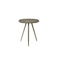 BEISTELLTISCH Envira Gold Ø51/60 cm - Goldfarben, Metall (51/51/60cm) - Light & Living