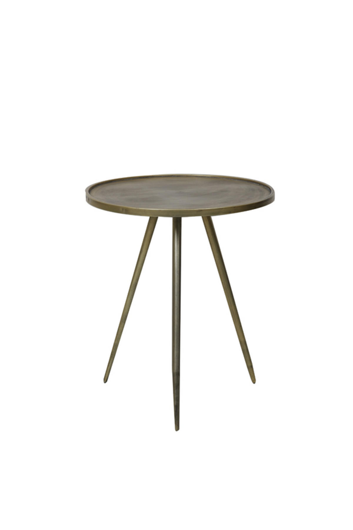 BEISTELLTISCH Envira Gold Ø51/60 cm - Goldfarben, Metall (51/51/60cm) - Light & Living