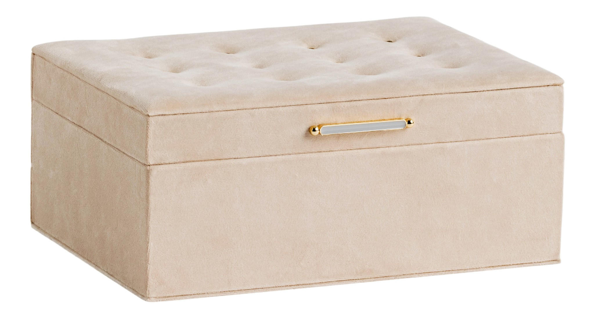 SCHMUCKKÄSTCHEN Nappo - Beige, Textil (17.5/11/24.5cm) - home&you