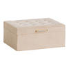 SCHMUCKKÄSTCHEN Nappo - Beige, Textil (17.5/11/24.5cm) - home&you