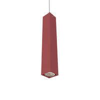HÄNGELEUCHTE Cube H40 - Rot, Metall (6/6/40cm) - Lumicom