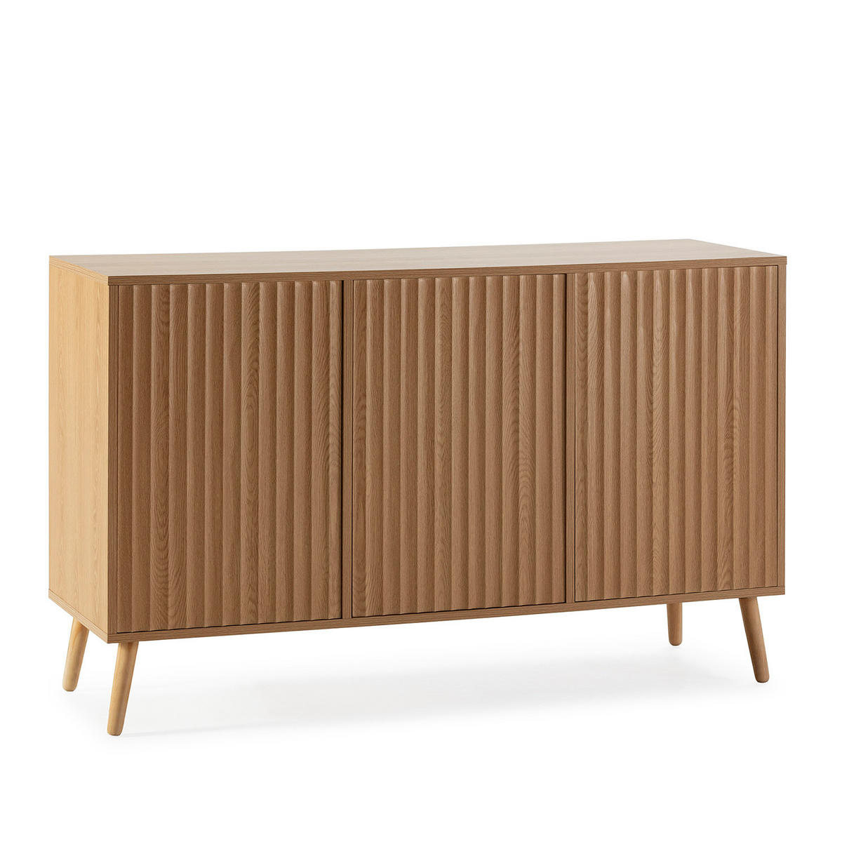 SIDEBOARD Lluvia 3 Eichentüren - Honigeiche, Holzwerkstoff (120/75/40cm)