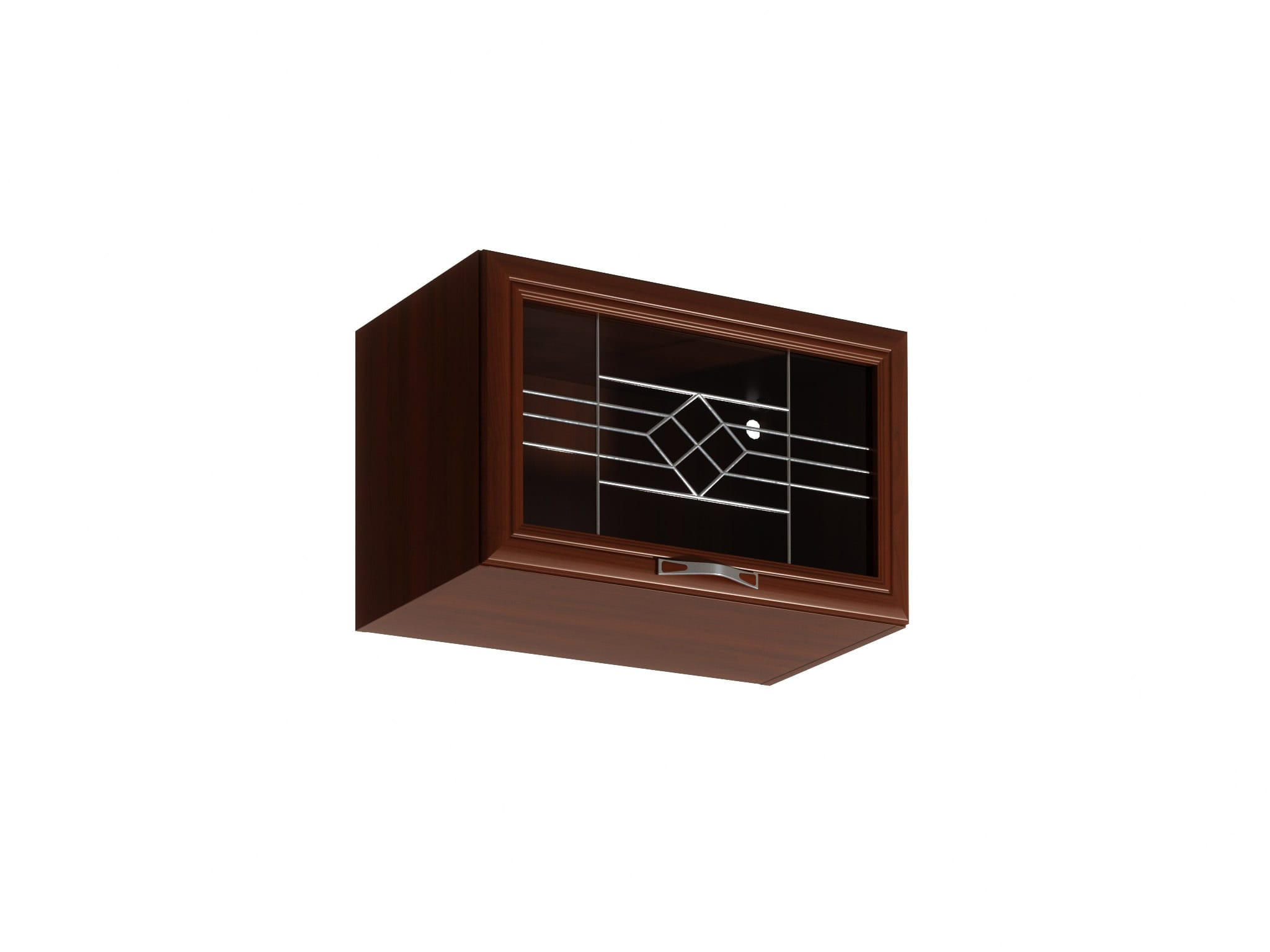 Royal24_Markt Glashängeschrank Walnuss 60x36x32 cm