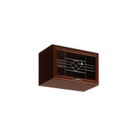 GLASHÄNGESCHRANK G60KSN – Sycylia Milano – Milano / Walnuss - Walnussfarben, Glas/Holzwerkstoff (60/36/32cm) - ROYAL24_MARKT