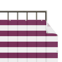 BALKON SICHTSCHUTZ Querstreifen in Fuchsia 250/90 cm - Violett, Kunststoff (250/90cm) - Bilderwelten