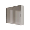 KLEIDERSCHRANK London I 180 - Kaschmir/Silberfarben, Holzwerkstoff/Kunststoff (180/215/58cm) - MIRJAN24