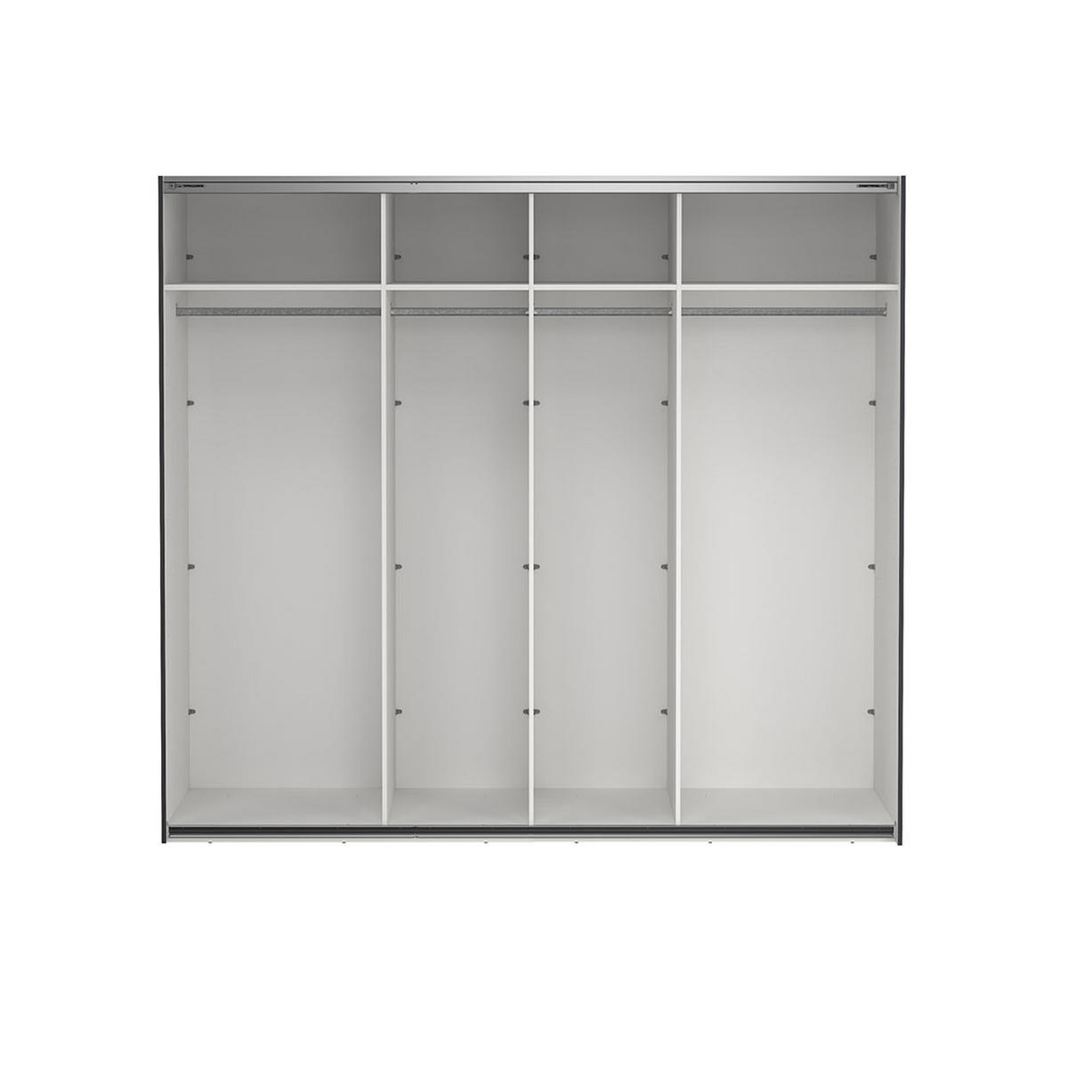 SCHIEBETÜRENSCHRANK, Como, Grau, Holzwerkstoff, 244 x 67 x 221 cm - Grau, Holzwerkstoff (244/221/67cm) - ebuy24
