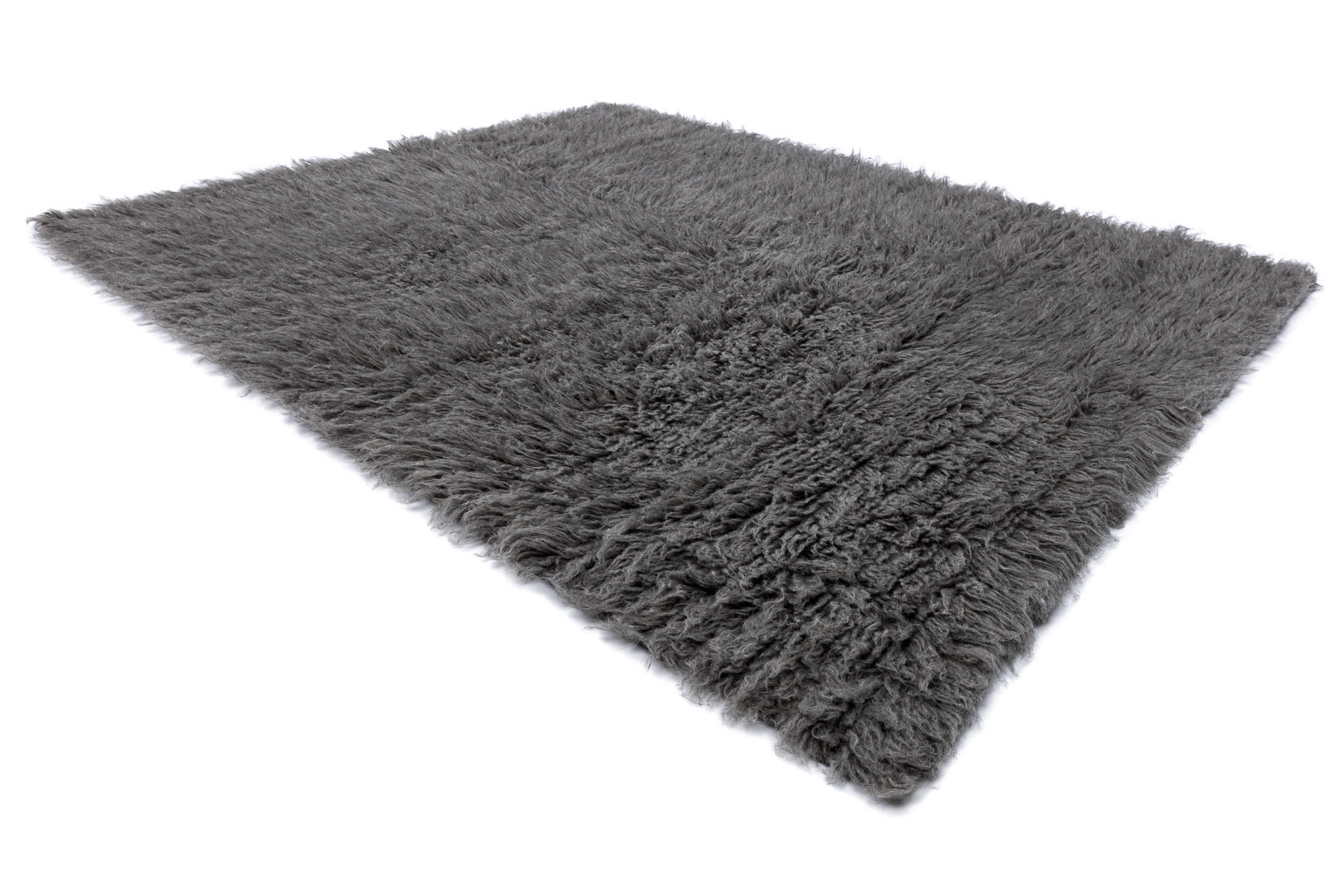 Thumbnail - rugsX Flokati, Grau, Textil, Rechteckig, 90x170 cm, Teppiche & Böden, Teppiche