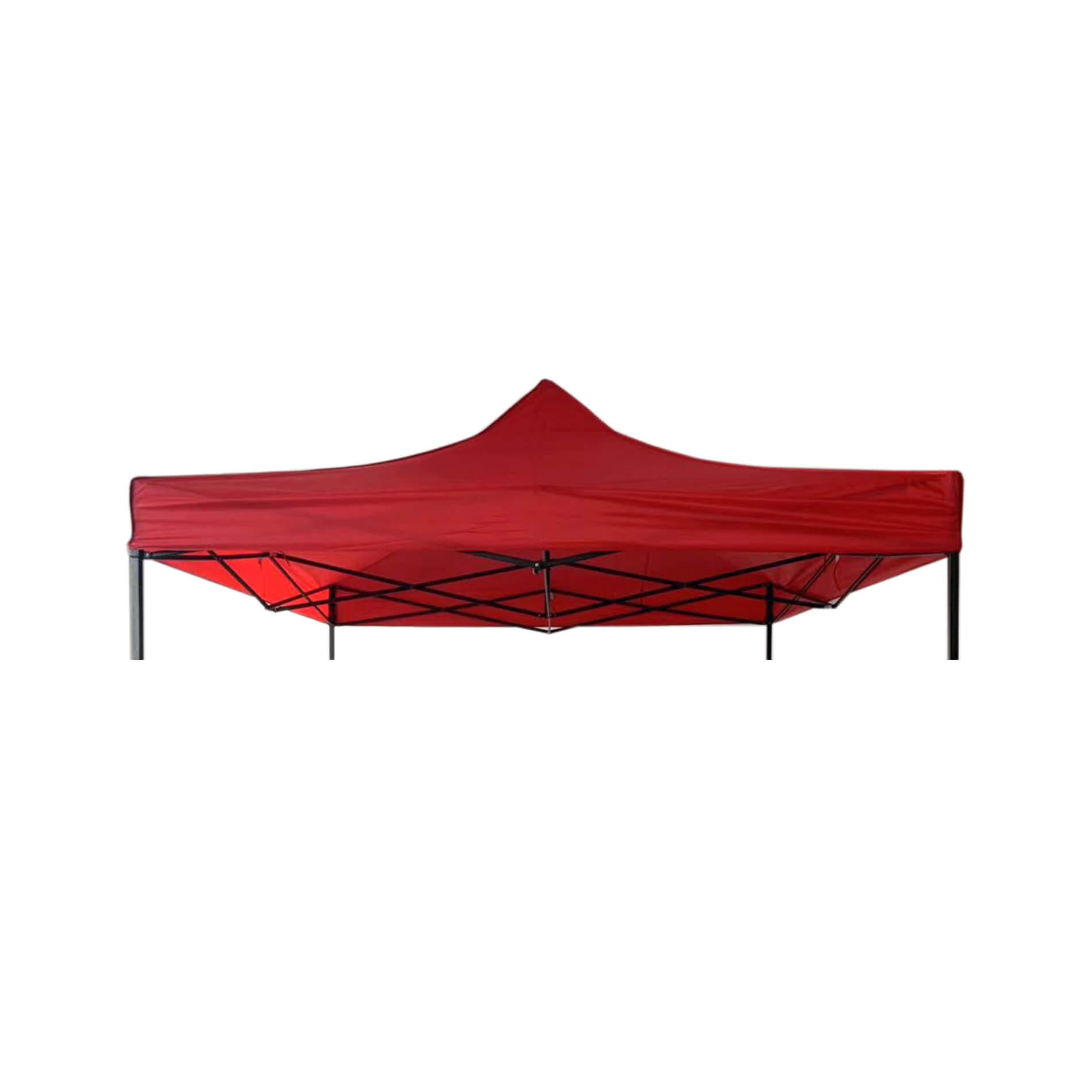 PAVILLONABDECKUNG Rot 300/300/1 cm - Rot, Kunststoff (300/1/300cm) - Mobili Rebecca