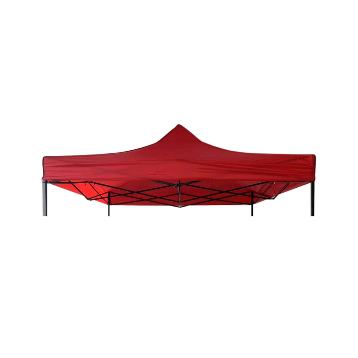PAVILLONABDECKUNG Rot 300/300/1 cm - Rot, Kunststoff (300/1/300cm) - Mobili Rebecca