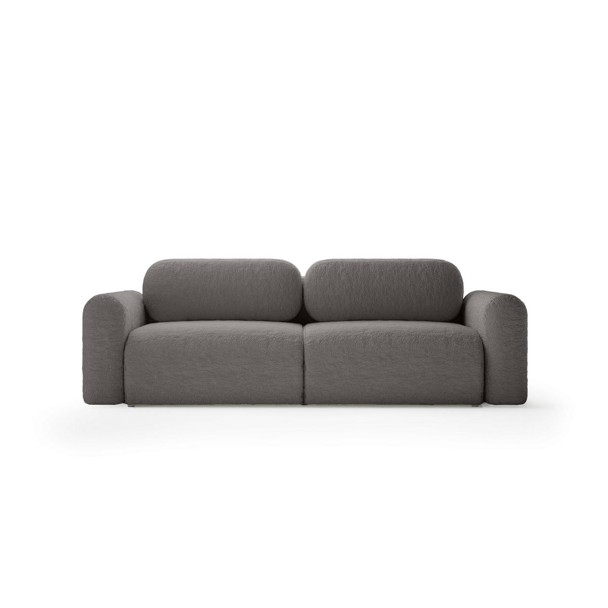 SOFA mit Schlaffunktion Thekla, Grau - Grau, Textil (246/70/100cm) - Fedve
