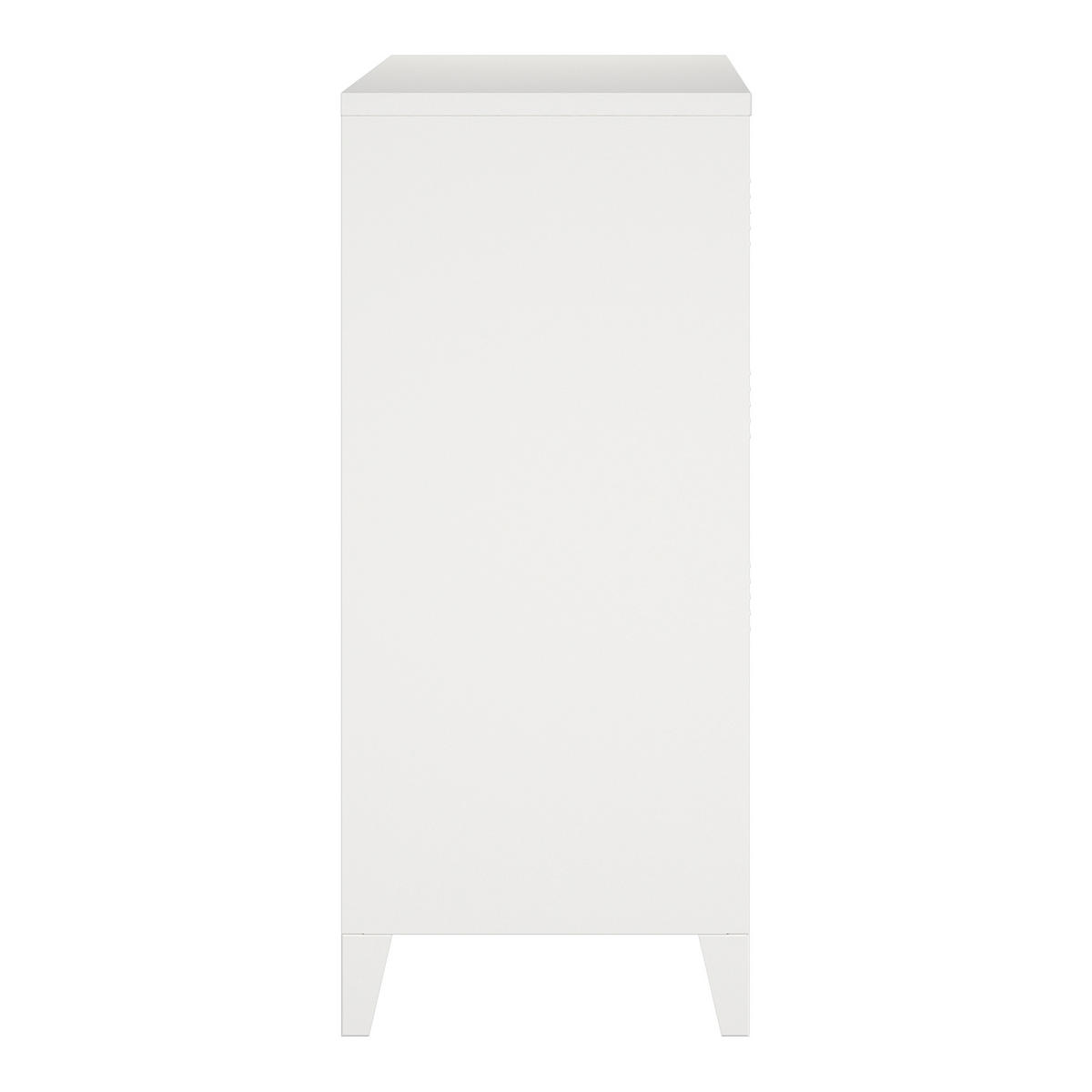 METALLSCHRANK Hämeenlinna - Weiß, Metall (80/92/40cm) - [en.casa]