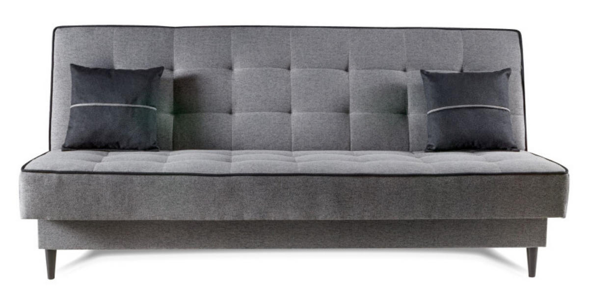 SOFA Grau Bonito Gepolstert - Grau, Naturmaterialen/Textil (199/91/91cm) - Sepro Meble
