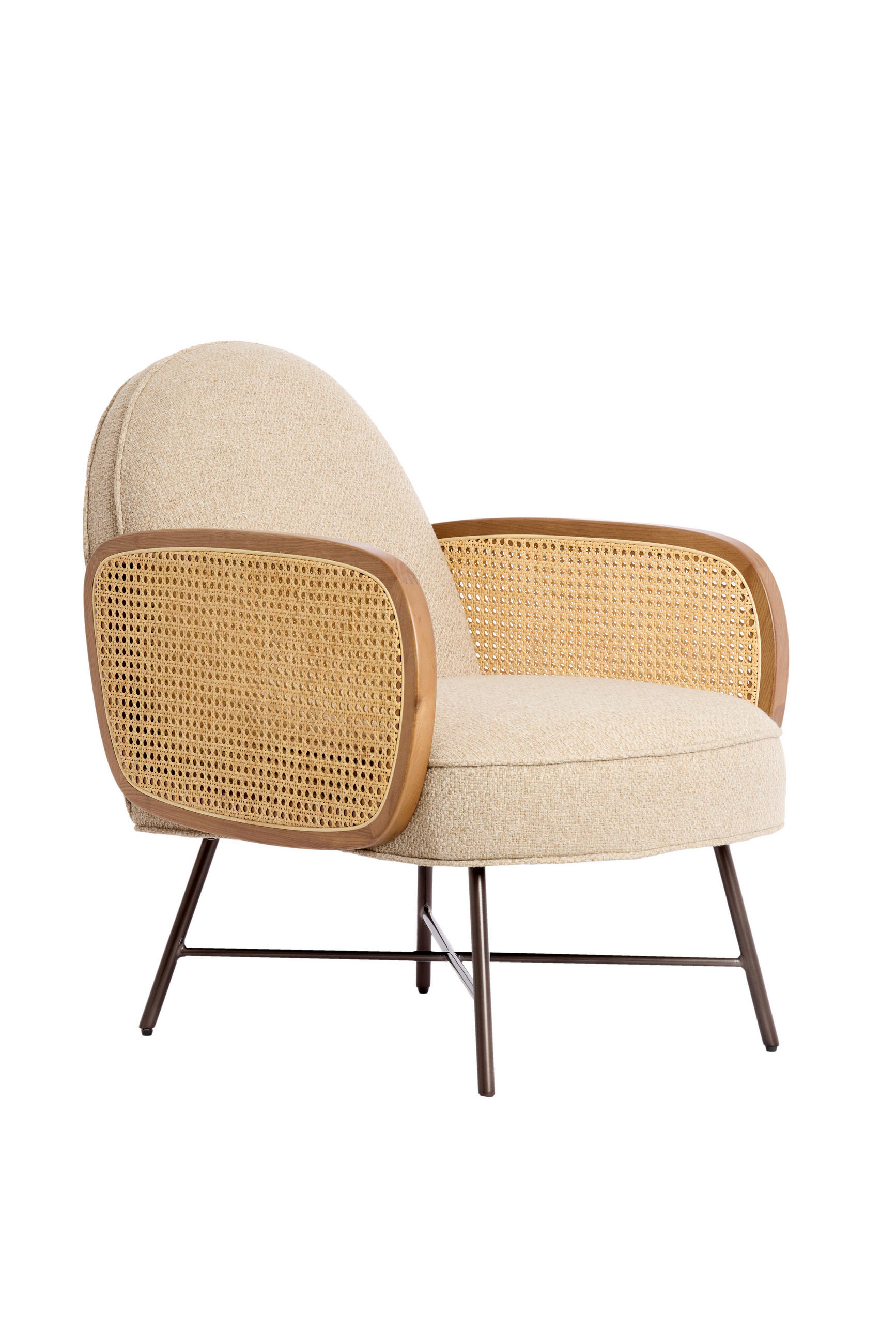 SESSEL Fienne Braun 81/60/79 cm - Braun, Metall (60/79/81cm) - Light & Living
