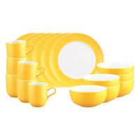 FRÜHSTÜCKS-SET Liberty Pure Colors Yellow Glow 18er Set - Gelb, Keramik (1/1/1cm) - Seltmann Weiden