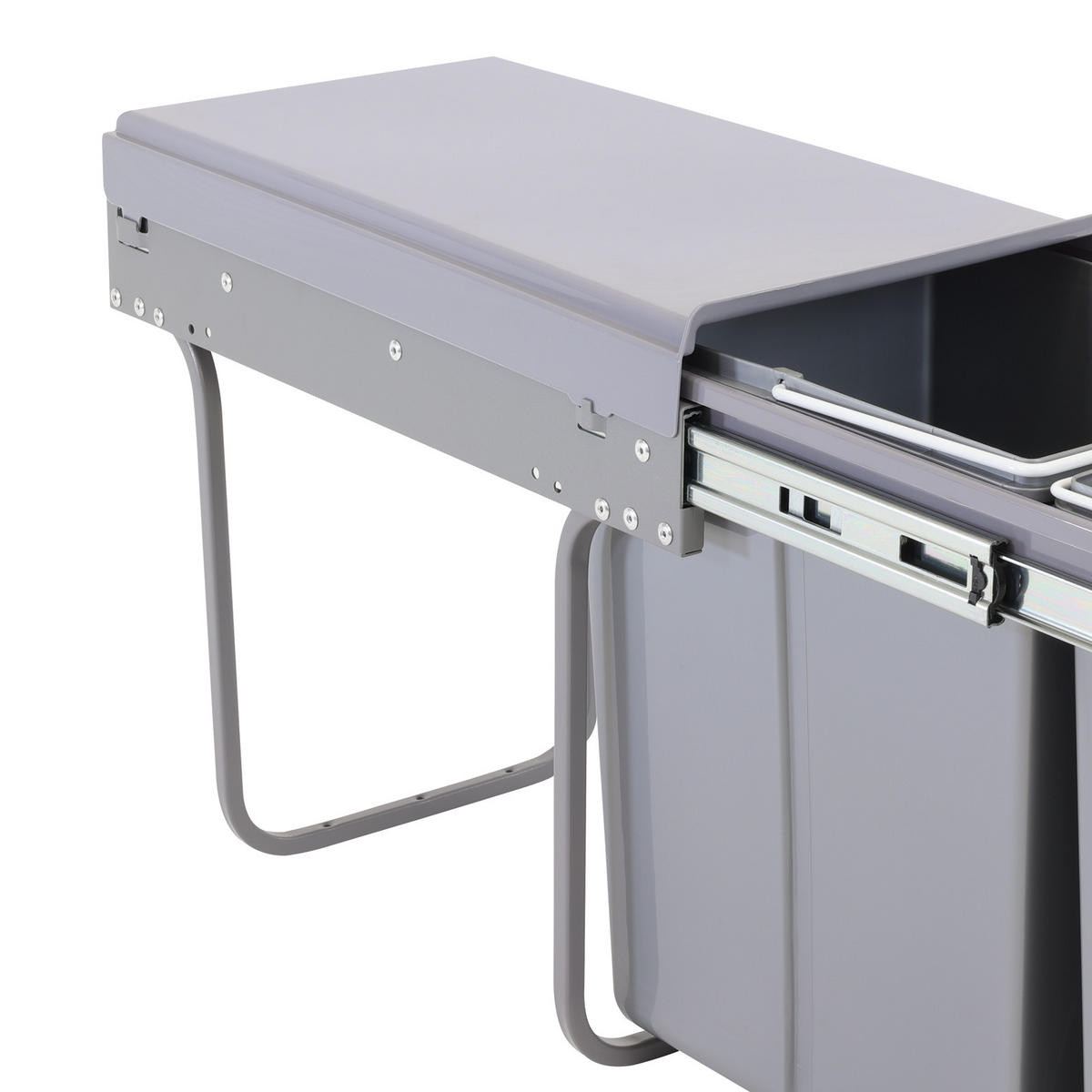 EINBAUMÜLLEIMER EMCombo30 30L - Grau, Kunststoff (26/42/51cm) - SVITA