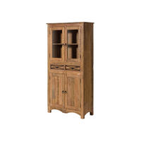 VITRINE Akazie 90x40x180 natur versiegelt NATURE OF SPIRIT #208 - Braun, Holz (90/180/40cm) - Massivmoebel24