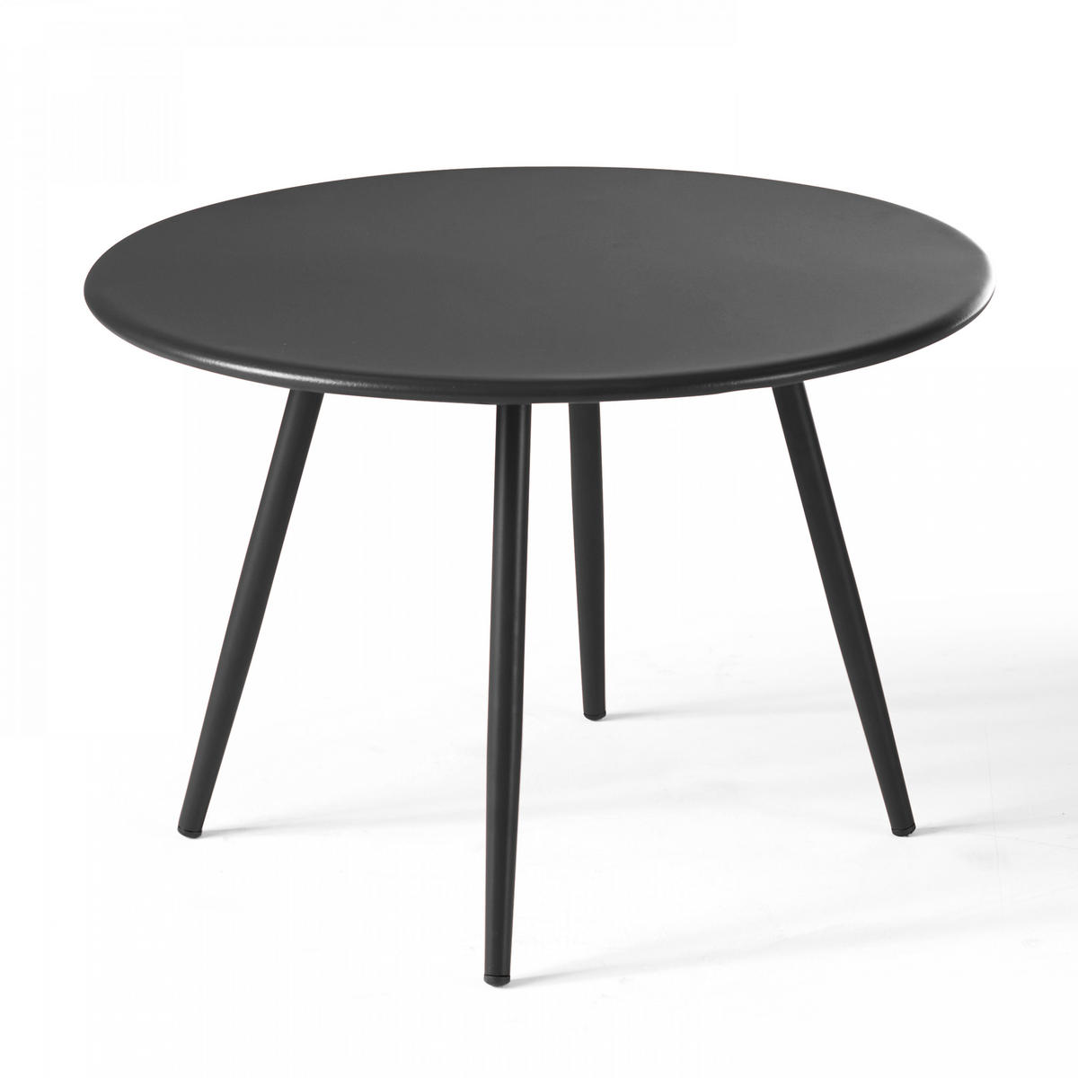 GARTEN-LOUNGETISCH 2-tlg., Grau - Grau, Metall (90/50/34cm) - Oviala