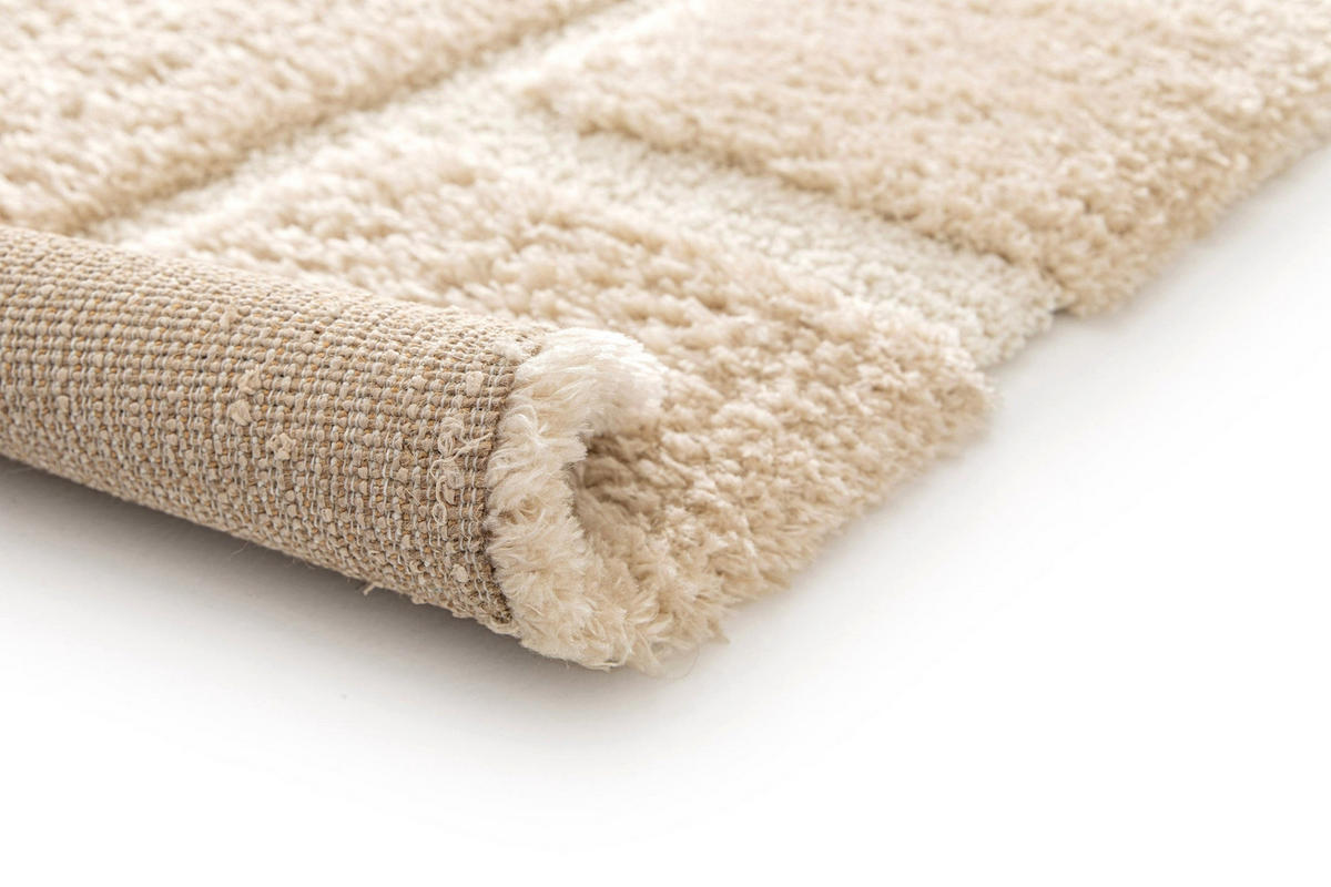 TEPPICH mit Reliefeffekt beige - Beige, Textil (160/230cm) - AFK Living