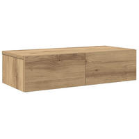 WANDREGAL Mit Schubladen Artisan-Eiche 60/26,5/15 Cm - Braun, Holzwerkstoff (26.5/15/60cm) - vidaXL