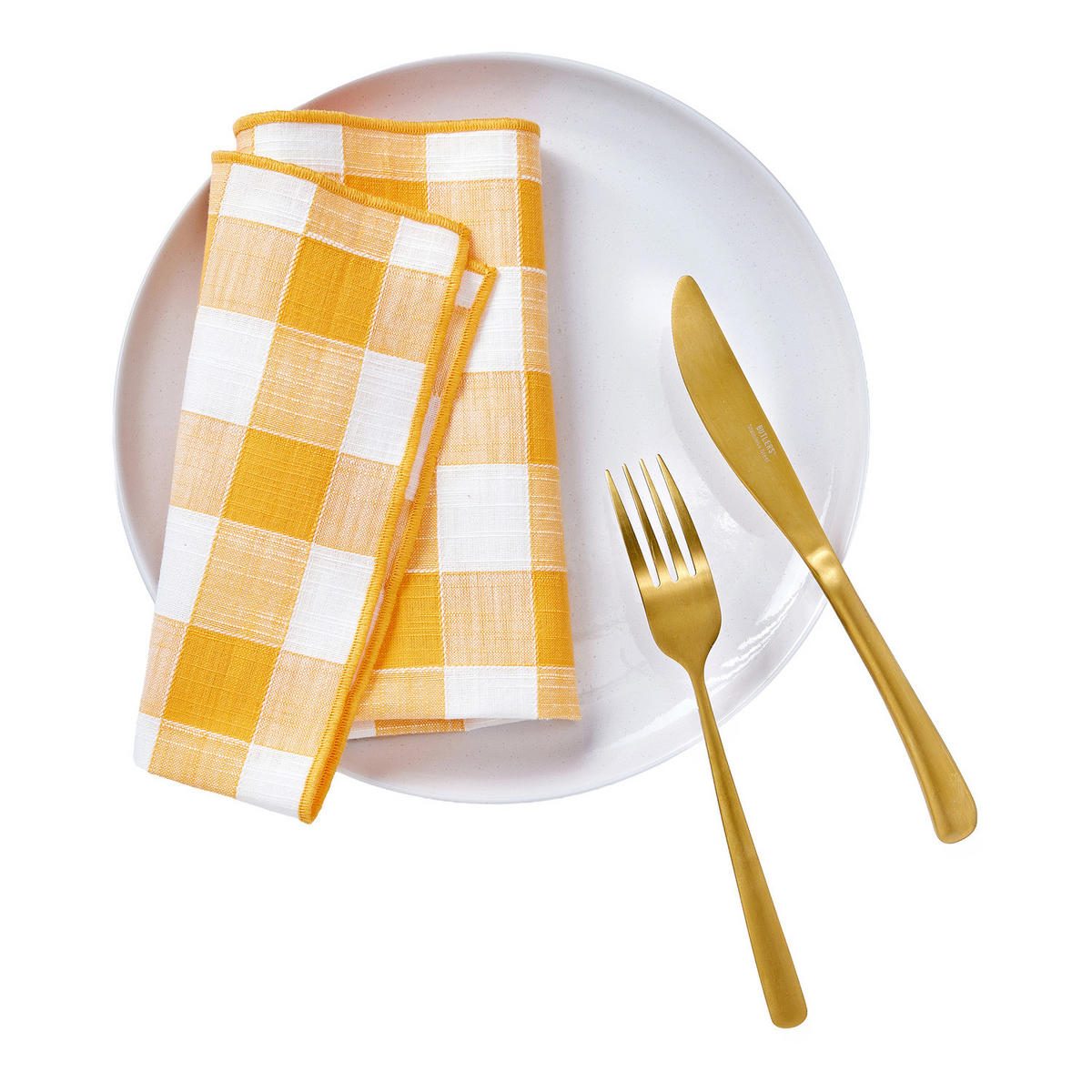 SERVIETTE (4er-Set) Medley - Gelb, Textil (42/42cm) - Butlers
