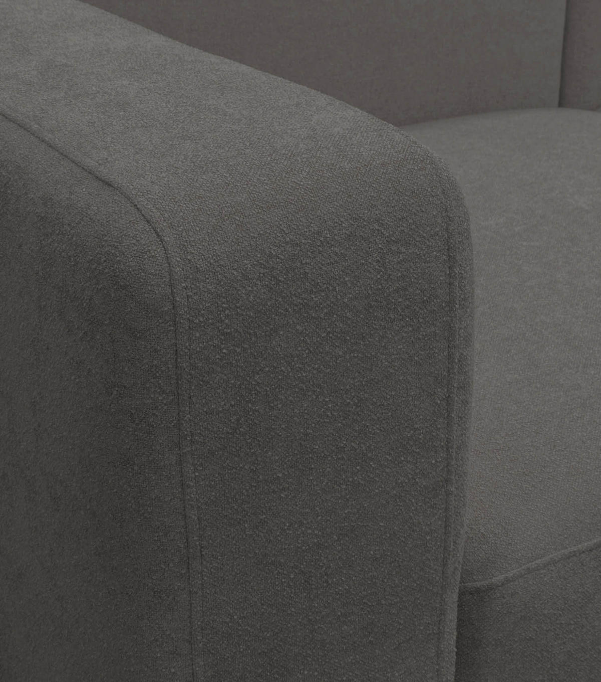 ECKSOFA modular Cubo 3-Sitzer - Grau, Textil (226/179cm) - Mokebo