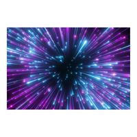 FOTOTAPETE Neon Feuerwerk 384/255 cm - Violett, Papier (384/255cm) - Bilderwelten