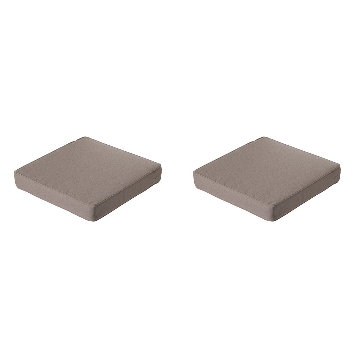SITZKISSEN Manchester 73/73 cm 2er-Set - Taupe, Textil (73/8/73cm) - Madison