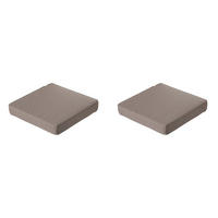SITZKISSEN Manchester 73/73 cm 2er-Set - Taupe, Textil (73/8/73cm) - Madison