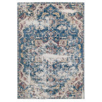 TEPPICH WASCHBAR Verona Lyra Blau - Blau, Textil (191/279cm) - Kukoon Rugs