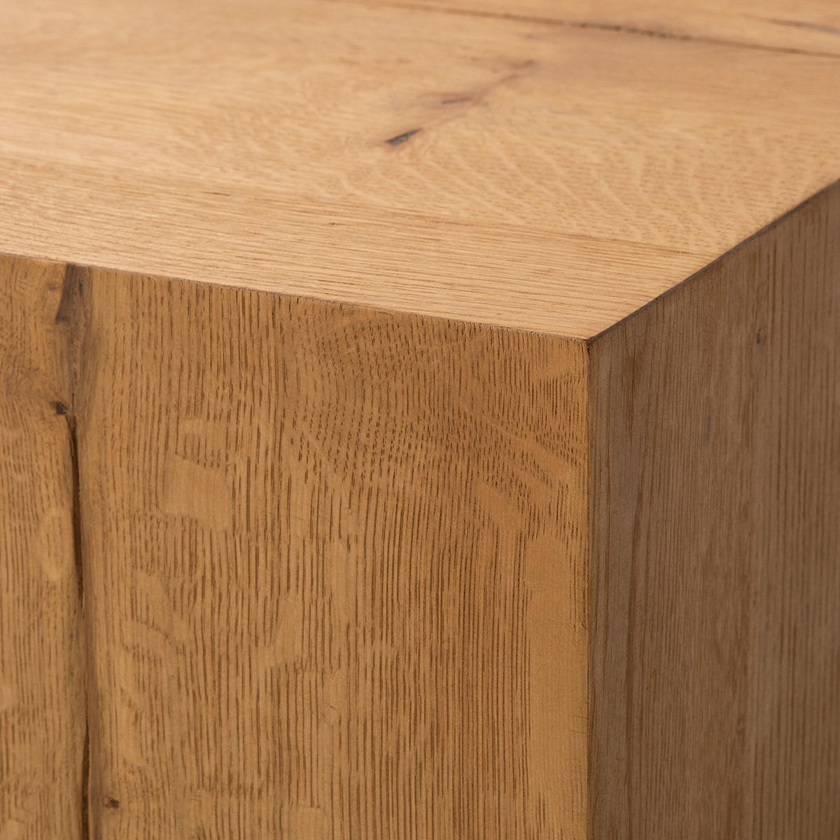 BEISTELLTISCH - Echtholzfurnier - Eichefarben, Holzwerkstoff (40/40/40cm) - home24