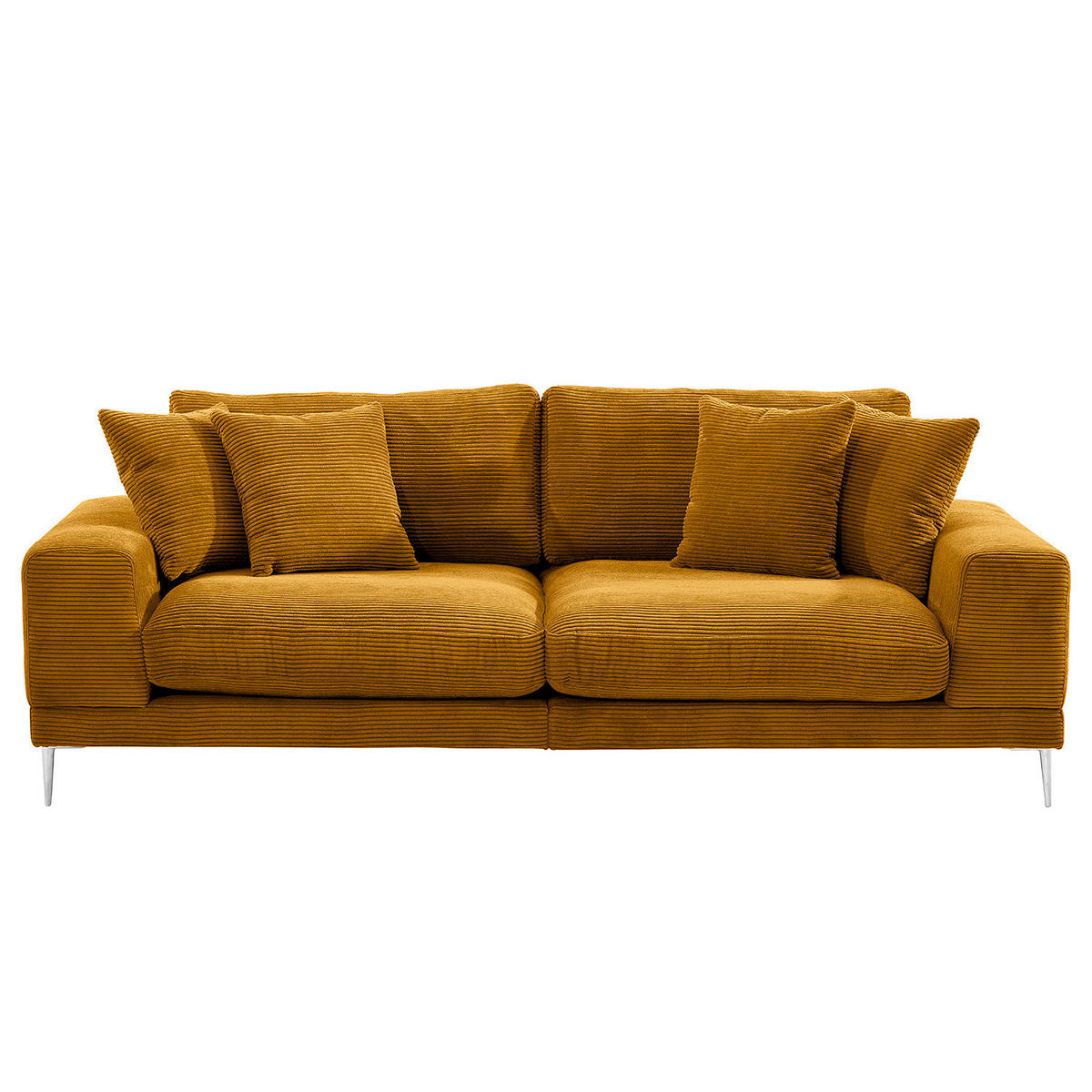 3-SITZER SOFA - Gelb, Textil (243/92/103cm) - home24