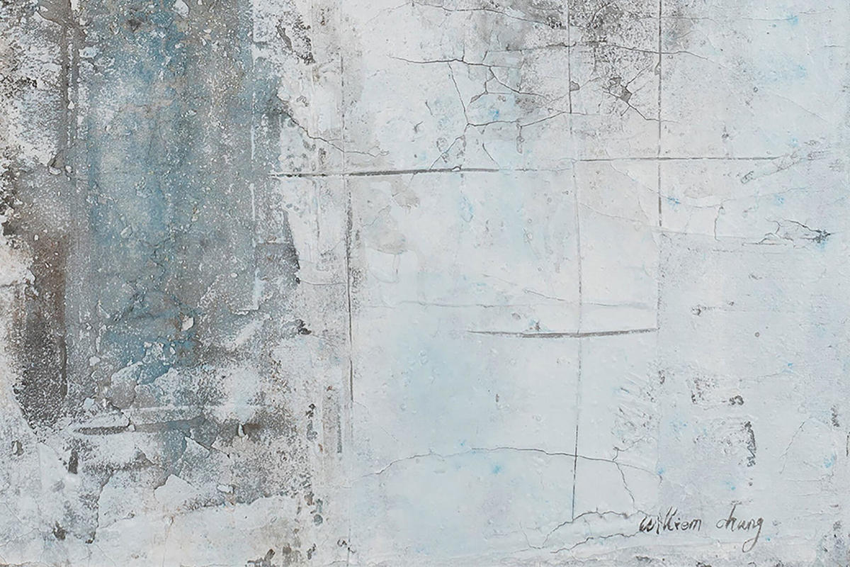 ACRYLBILD HANDGEMALT 60/90 cm - Grau, Holz/Textil (60/90cm) - KUNSTLOFT