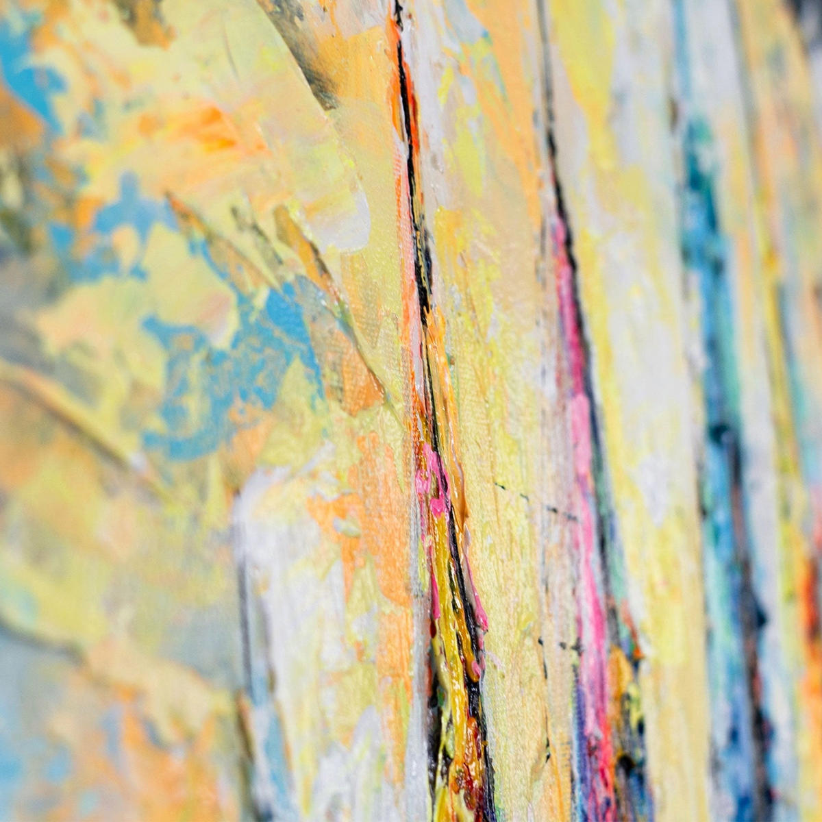 GEMÄLDE Farbige Segel auf Keilrahmen 115x50 cm - Multicolor, Holz (115/50cm) - YS-art gallery