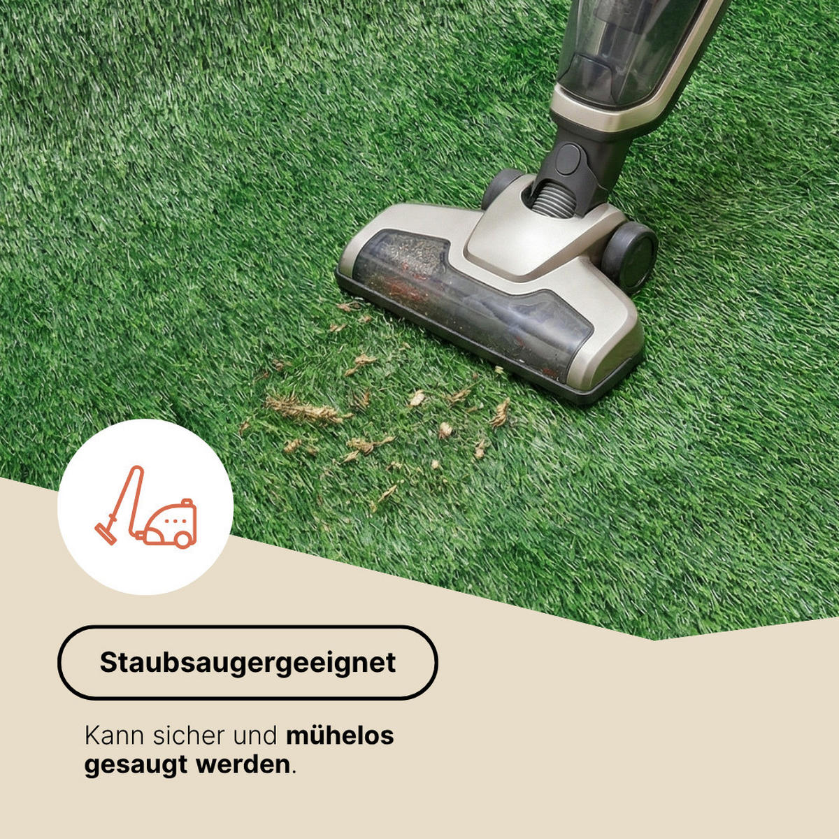 KUNSTRASEN Verde 50 mm – UV-beständig, pflegeleicht, wetterfest für Garten & Terrasse 300/300 cm - Grün, Textil (300/300cm) - Tapiso