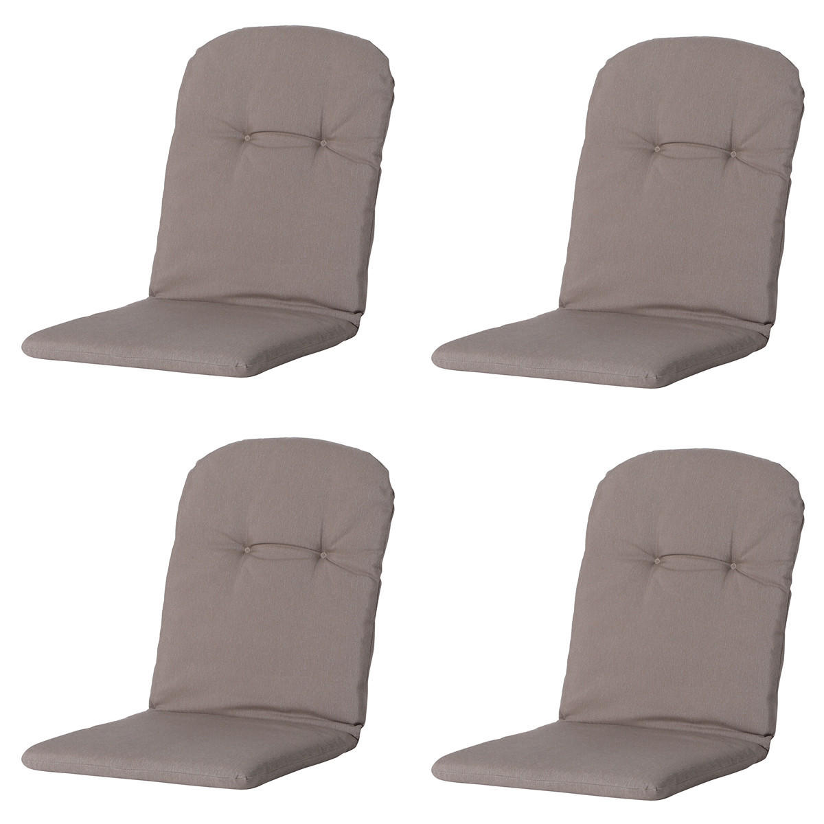 GARTENSTUHLKISSEN Panama 96/45 cm 4er-Set - Braun, Textil (96/5/45cm) - Madison