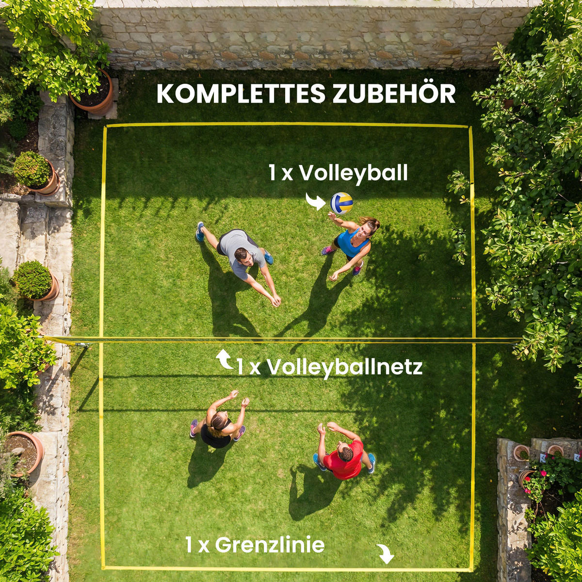 SADA na badmintonová síť, ocel, nylon, černá - černá, kov (100/950cm) - SPORTNOW
