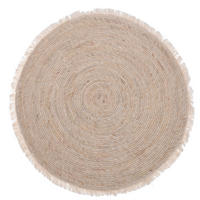 WEBTEPPICH Ø 80 cm - Beige, Naturmaterialien (80/80cm) - Mondex
