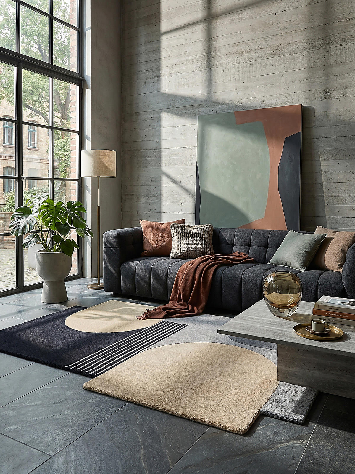 WOLLTEPPICH HALLEIN 200/290 cm - Grau, Textil (290/200cm) - KADIMA DESIGN